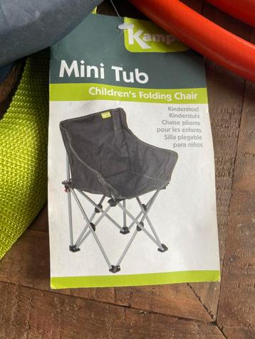 2 kinder camping stoeltjes beschikbaar voor biedingen