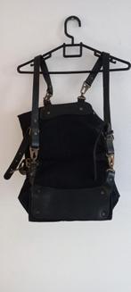 Nitmoi, handmade canvas and leather bag, Ophalen of Verzenden, Zo goed als nieuw, 25 tot 40 cm