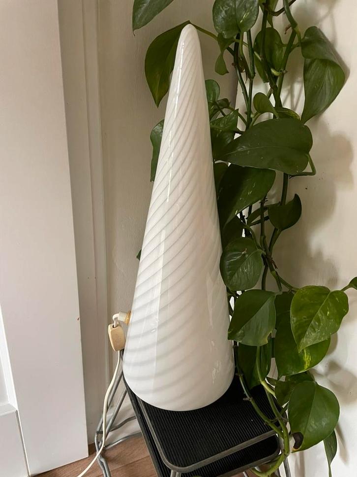 Vetri Murano glazen lamp kegel., Huis en Inrichting, Lampen | Tafellampen, Gebruikt, Minder dan 50 cm, Glas, Ophalen of Verzenden
