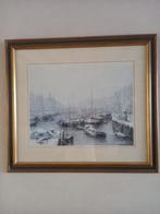 Albert Builema - Winterlandschap met Boten, Ophalen