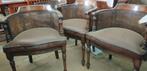 Diverse sets eetkamer armstoelen stoelen leder, Ophalen, Zo goed als nieuw, Bruin, Stof