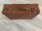 Bruine oude koffer, Overige materialen, Gebruikt, Slot, Minder dan 50 cm