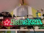 Heineken bier neon lamp, Ophalen of Verzenden, Zo goed als nieuw, Reclamebord, Plaat of Schild, Heineken