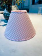 Leuk roze lampenkapje - 20cm, Gebruikt, Rond, Ophalen of Verzenden, Wit