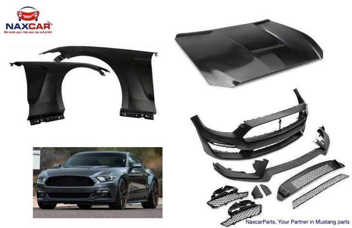 GT350 Look Bodykit Ford Mustang 2015–2017 EcoBoost, V6 & GT, Auto-onderdelen, Carrosserie en Plaatwerk, Motorkap, Amerikaanse onderdelen