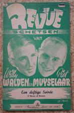 Revue schetsen van Willy Walden en Piet Muyselaar, Gebruikt, Verzenden, Boek, Tijdschrift of Artikel, X
