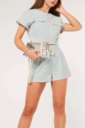Wauw! Lichtblauwe JoshV, Josh V Bonnie top en Livia short M beschikbaar voor biedingen