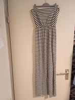 Strapless jurk lang, maat M, Maat 38/40 (M), H&M, Wit, Ophalen of Verzenden