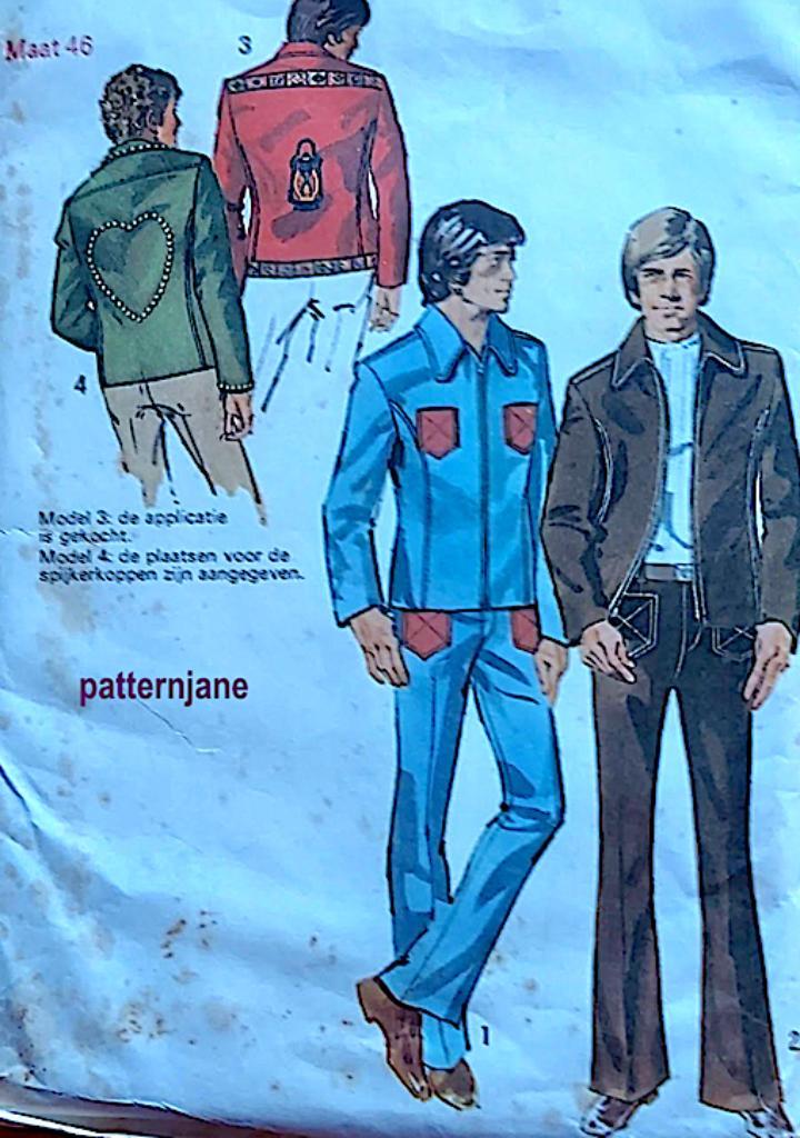 Simplicity patroon 9875 - pak voor de man - vintage style, Hobby en Vrije tijd, Kledingpatronen, Zo goed als nieuw, Overige typen