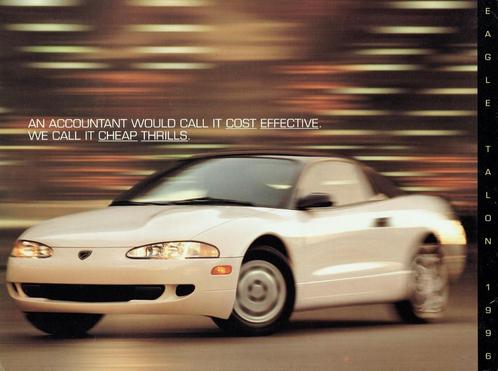Folder Eagle Talon (USA-uitgave - 1996), Boeken, Auto's | Folders en Tijdschriften, Gelezen, Overige merken, Verzenden
