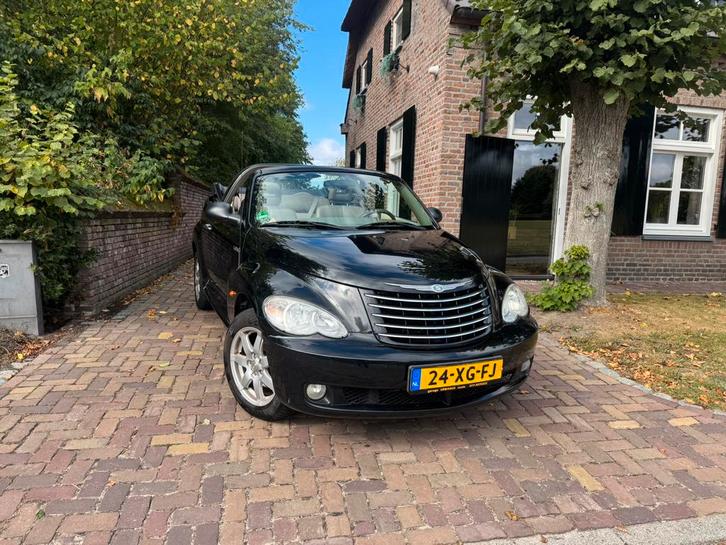 Chrysler PT Cruiser 2.4 I 16V Cabrio 2007 Zwart Automaat, Auto's, Chrysler, Particulier, ABS, Airbags, Airconditioning, Alarm