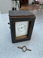 Antieke carriage clock met slagwerk, Antiek en Kunst, Ophalen of Verzenden