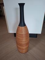 Hoge, smalle vaas te koop!, Overige kleuren, 50 tot 75 cm, Ophalen of Verzenden, Glas