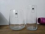 Set van 2 kleine glazen vazen, Huis en Inrichting, Ophalen, Nieuw, Overige kleuren, Glas