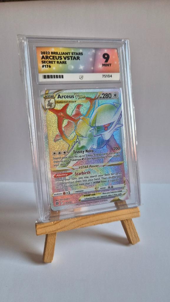 Arceus Vstar 176/172 Brilliant stars Ace 9, Hobby en Vrije tijd, Verzamelkaartspellen | Pokémon, Nieuw, Losse kaart, Foil, Verzenden