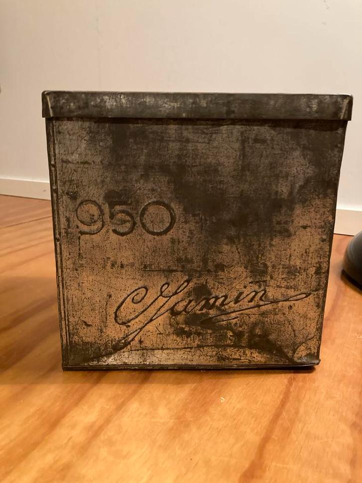 Vintage Blik Jamin, Antiek en Kunst, Antiek | Tin, Ophalen of Verzenden