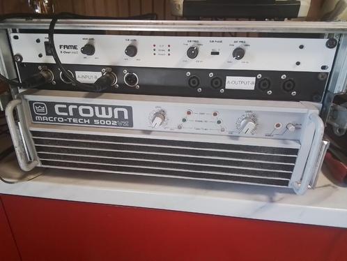 Crown 5002vz   -- Qsc ex 1250 - mx 1500a  - camco dx 12, Audio, Tv en Foto, Luidsprekers, Gebruikt, Front, Rear of Stereo speakers