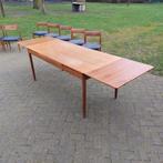 Forse vintage teak eettafel 170/270 x 80 cm. Niels Möller?, Gebruikt, Ophalen