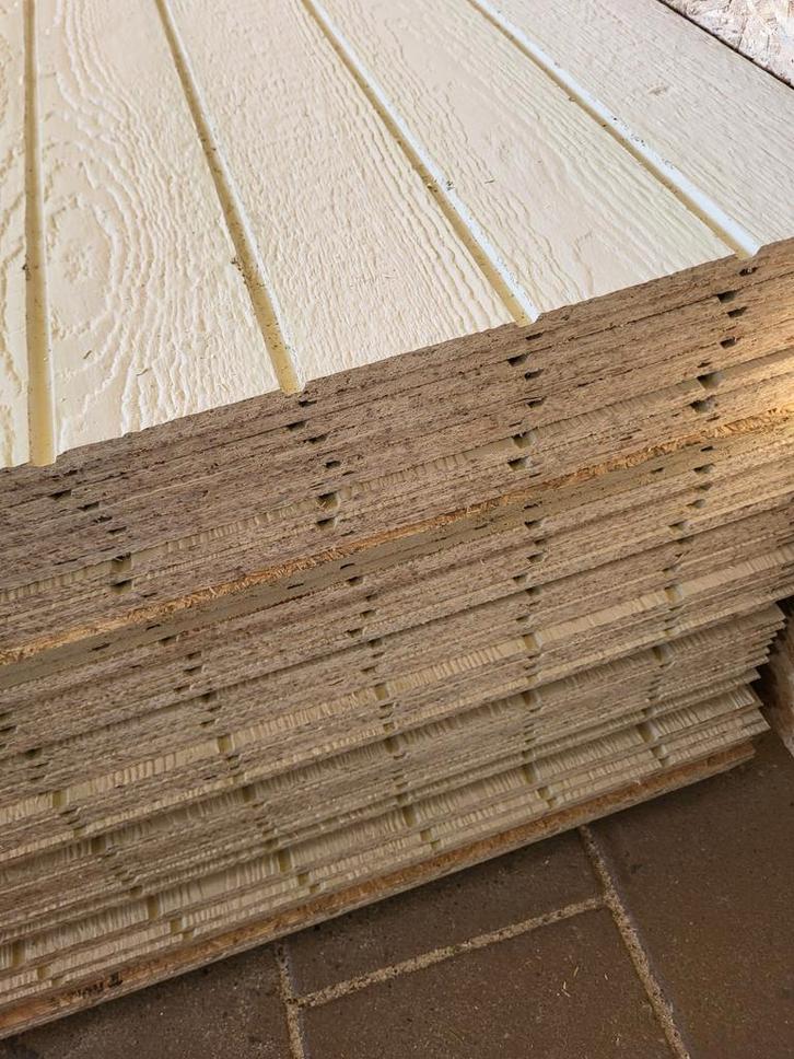 120x213cm plaat 12mm dik schroot motief, gevel, carport bekl, Doe-het-zelf en Verbouw, Platen en Panelen, Nieuw, Hout, Minder dan 20 mm