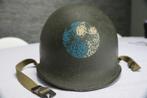 Amerikaanse M1 helm WW2, Amerika, Ophalen of Verzenden, Helm of Baret, Landmacht