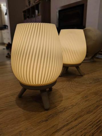 3D Geprinte Theelichthouder - Houtkleurig beschikbaar voor biedingen