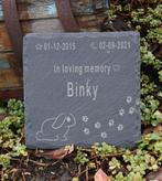 Leistenen Gedenksteen voor konijn met persoonlijke gravure, Ophalen of Verzenden, Nieuw, Overige typen