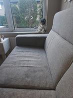 Grijs stof 2.5 bank hoge leuning., Ophalen of Verzenden, Gebruikt, Stof