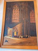 Afbeelding op hout, Antiek en Kunst, Ophalen of Verzenden