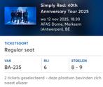 Last minute tickets Simply Red Antwerpen, Tickets en Kaartjes, Twee personen