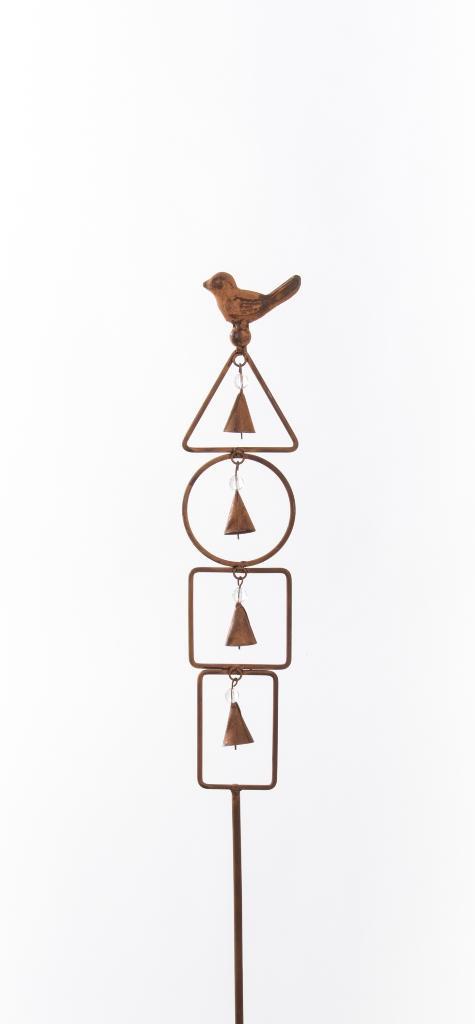 TUINSTEKER BELLETJES MET VOGELTJE - ROEST DESIGN, Tuin en Terras, Tuinstekers, Nieuw, Ophalen of Verzenden