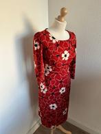 King Louie maat L rode bloemen mona dress 2961, Maat 42/44 (L), Ophalen of Verzenden, Zo goed als nieuw, Knielengte