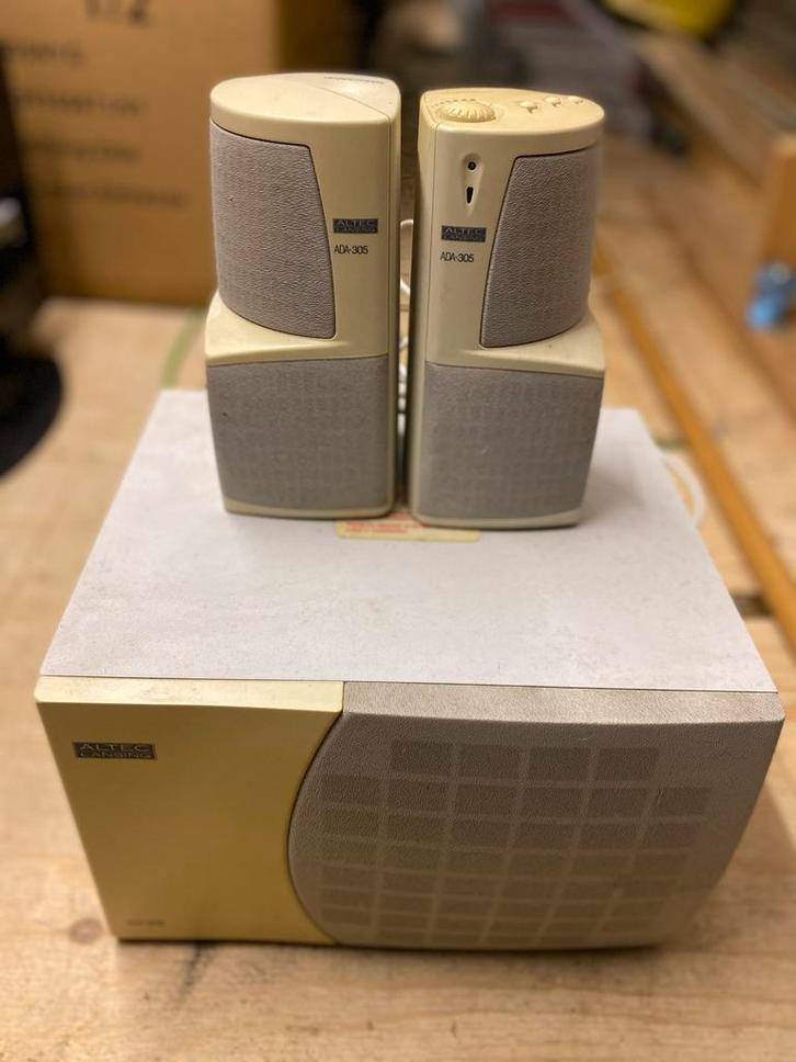 Altec Lansing ADA-305 Speakerset, Audio, Tv en Foto, Luidsprekers, Gebruikt, Front, Rear of Stereo speakers, Minder dan 60 watt