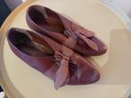 Uit DESIGN COLLECTIE ALBERTO BELLINI maat 39 HELEMAAL LEER, Schoenen met lage hakken, Bruin, ALBERTO BELLINI, Ophalen of Verzenden