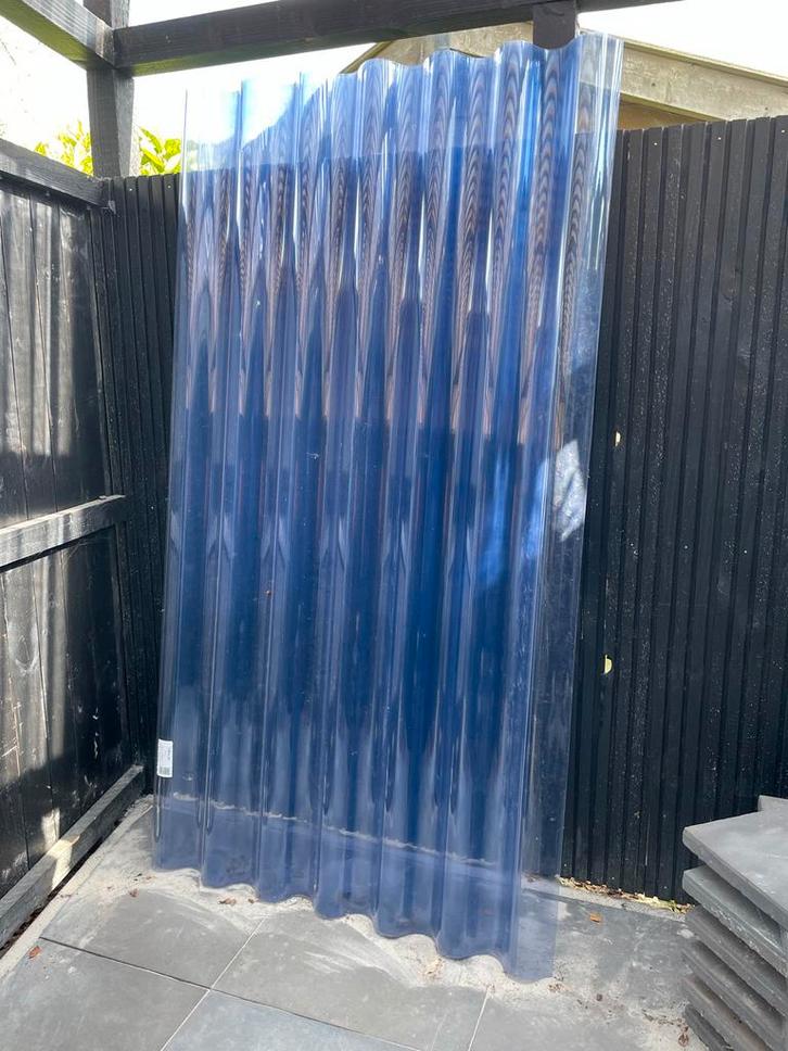 Owolux Golfplaten Glashelder - Restpartij, Doe-het-zelf en Verbouw, Platen en Panelen, Zo goed als nieuw, Overige materialen, Minder dan 20 mm