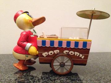 Vintage Popcorn Vendor Duck Japan oud blikken speelgoed fift beschikbaar voor biedingen