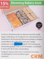 Blooming Bakery-koek 15% kortingslink/code (verw), Eén persoon, Kortingsbon, Warenhuis- of Winkelbon
