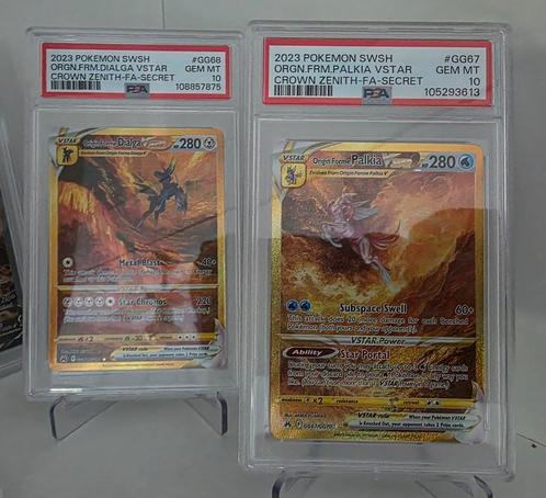 Dialga Vstar GG69 PSA 10 - Palkia Vstar GG67 PSA 10, Hobby en Vrije tijd, Verzamelkaartspellen | Pokémon, Nieuw, Losse kaart, Ophalen of Verzenden