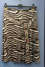 Ambiente rok bruin / creme zebra print mt 38 - 40 nr 36551, Kleding | Dames, Maat 38/40 (M), Bruin, Verzenden, .