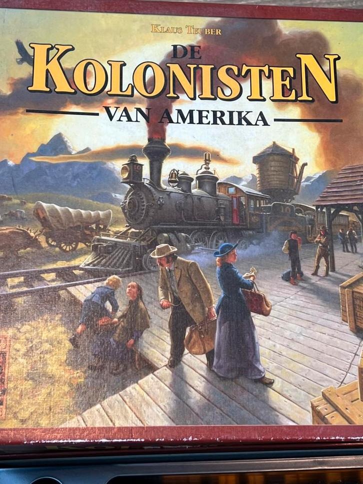 De kolonisten van Amerika van Catan, Hobby en Vrije tijd, Gezelschapsspellen | Bordspellen, Zo goed als nieuw, Ophalen of Verzenden