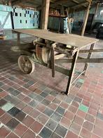 Ouderwetse onder tafel zaagmachine, Ophalen, Gebruikt