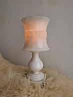 Sfeervolle vintage tafellamp natuursteen albast marmer, Huis en Inrichting, Lampen | Tafellampen, Ophalen of Verzenden, Zo goed als nieuw