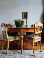 Antieke eettafel inclusief vier stoelen (matbord ca 1840)., Ophalen