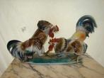 Vechtende Hanen  ( Porselijn, Antiek en Kunst, Ophalen of Verzenden