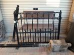 Zwart tuinhek, compleet,  verzinkt en gecoat, Tuin en Terras, Ophalen, Gebruikt, IJzer, Tuinhek