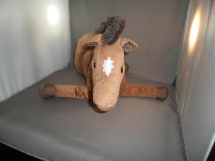 Ikea paard bruin met witte bles ster en donkerbruine manen, Kinderen en Baby's, Speelgoed | Knuffels en Pluche, Nieuw, Paard, Ophalen of Verzenden