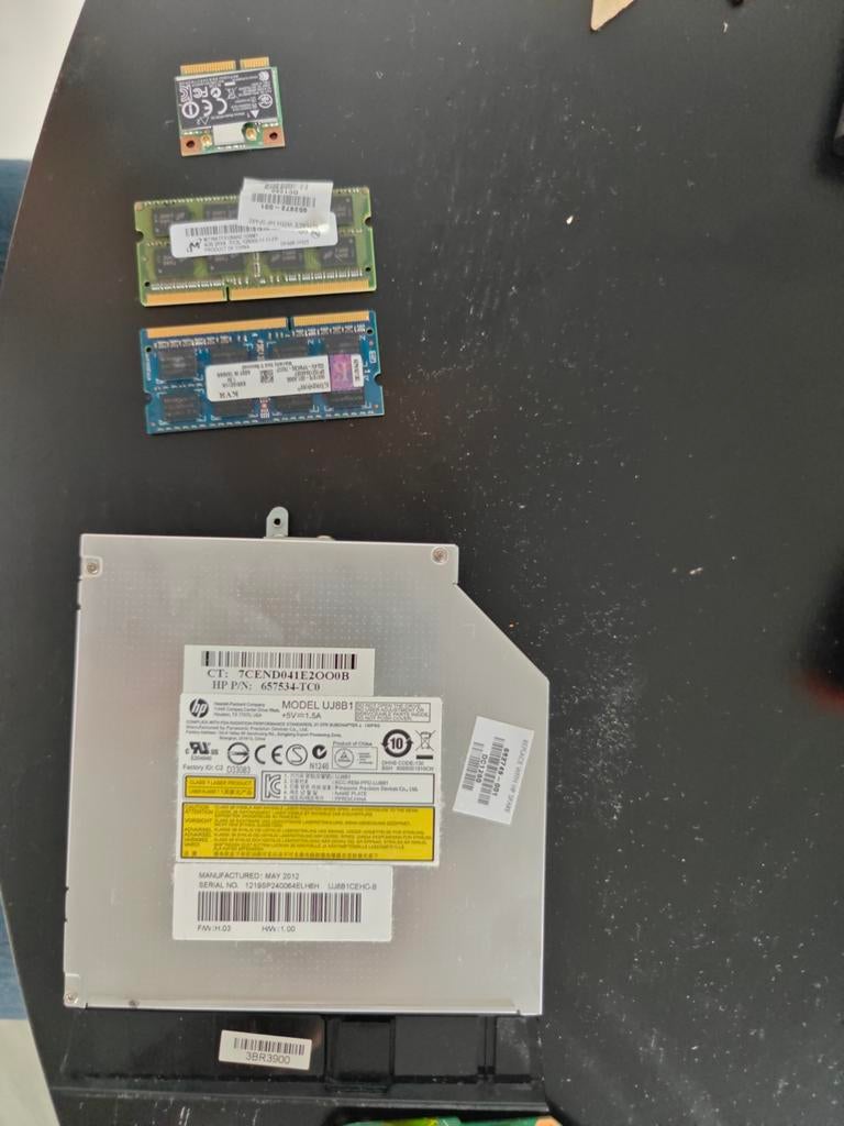 RAM Geheugen, WiFi Kaart, DVD Brander - Onderdelen, Computers en Software, Ophalen of Verzenden, Gebruikt