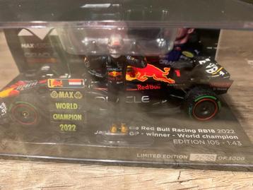 Max Verstappen schaalmodel auto 1:43 Abu Dhabi 2022 (WK) beschikbaar voor biedingen