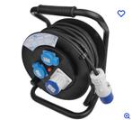 ProPlus Kabelhaspel 25m CEE/Schuko IP44, Doe-het-zelf en Verbouw, Elektra en Kabels, Verzenden, Kabel of Snoer