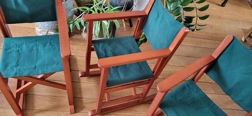Bucci Vintage kinderstoellen em schommelstoel, Huis en Inrichting, Stoelen, Zo goed als nieuw, Drie, Hout, Stof, Overige kleuren