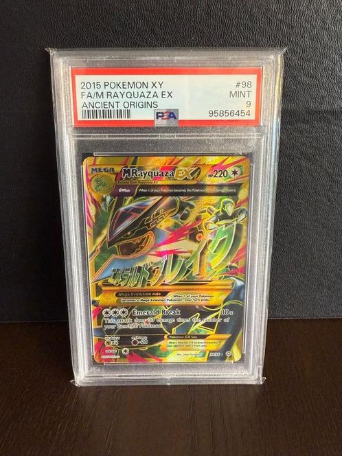 PSA 9! Rayquaza EX uit Ancient Origins AOR98, Hobby en Vrije tijd, Verzamelkaartspellen | Pokémon, Nieuw, Losse kaart, Foil, Ophalen of Verzenden
